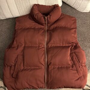 Thread & Supply Rust Puffer Vest